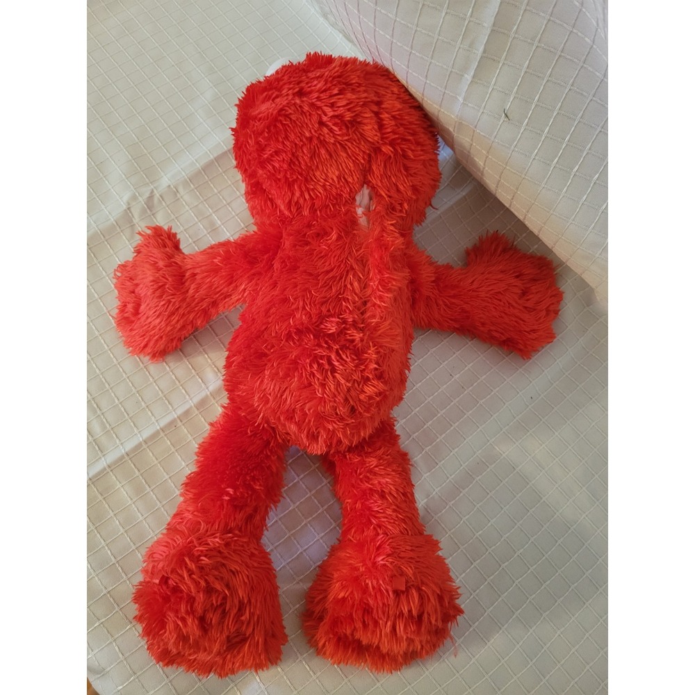 Sesame Street Elmo Plush Stuffed Animal Red Shaggy Fur Toy Muppets 12 Inch - Picture 2 of 2